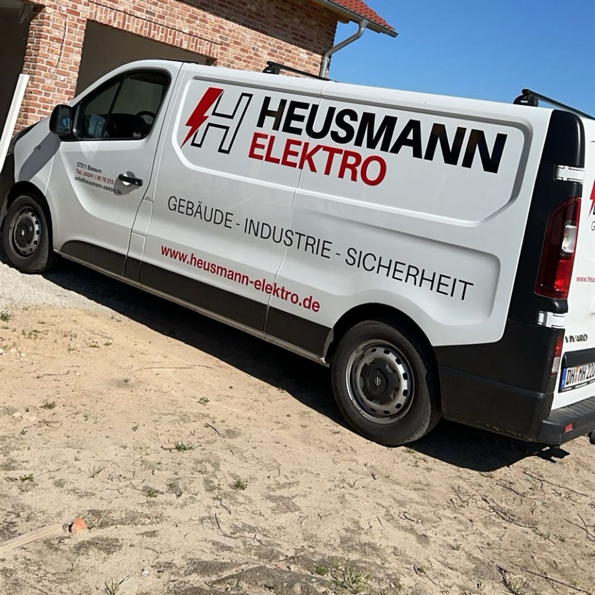 Detailaufnahme des Heusmann-Elektro-Fahrzeugs